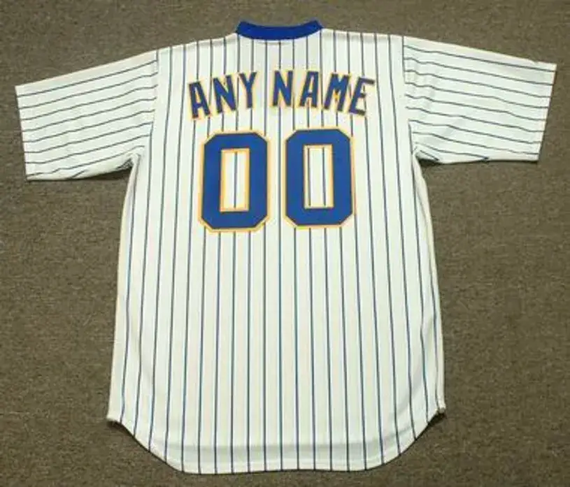 MILWAUKEE BREWERS 1980’s Majestic Cooperstown Throwback Home Jersey Customized “Any Name & Number(s)” 