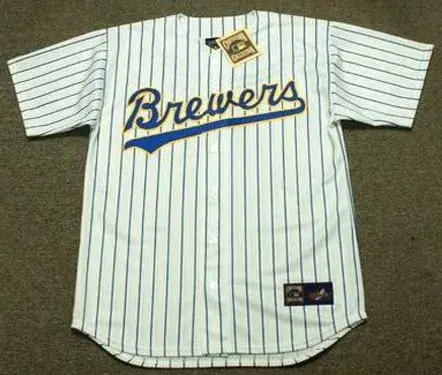 MILWAUKEE BREWERS 1990’s Majestic Cooperstown Throwback Home Jersey