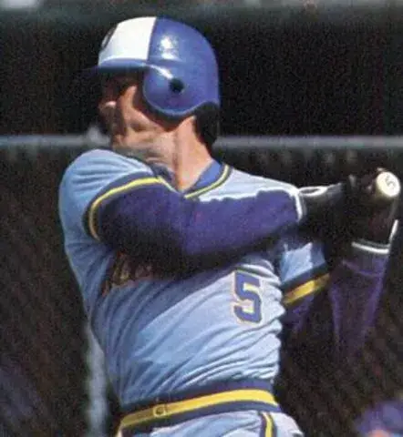 NED YOST Milwaukee Brewers 1982 Majestic Cooperstown Throwback Away Jersey 