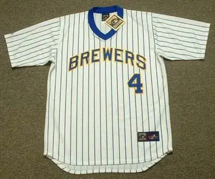 PAUL MOLITOR Milwaukee Brewers 1984 Majestic Cooperstown Throwback Home Jersey