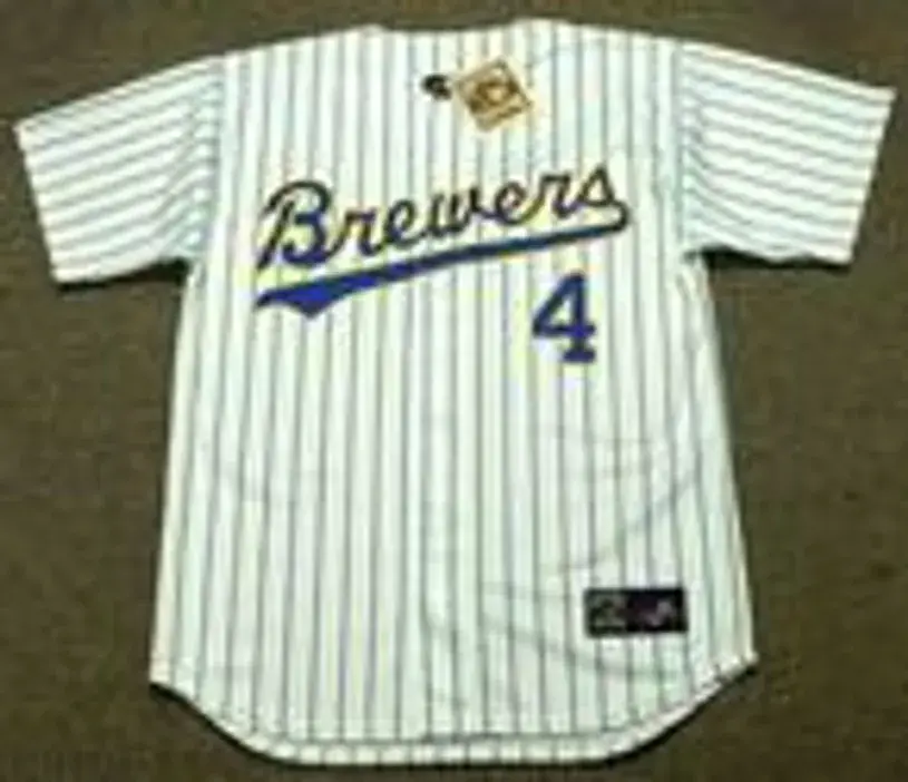 PAUL MOLITOR Milwaukee Brewers 1991 Home Majestic Baseball Throwback Jersey 