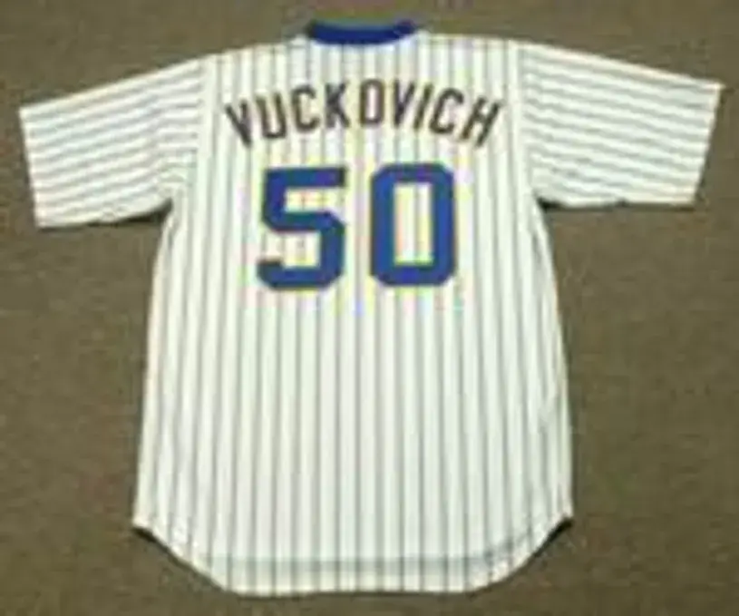 PETE VUCKOVICH Milwaukee Brewers 1982 Majestic Cooperstown Home Jersey 