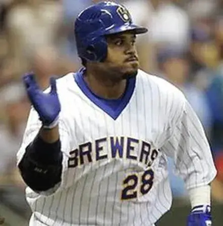 PRINCE FIELDER Milwaukee Brewers 1980’s Majestic Cooperstown Throwback Away Jersey 