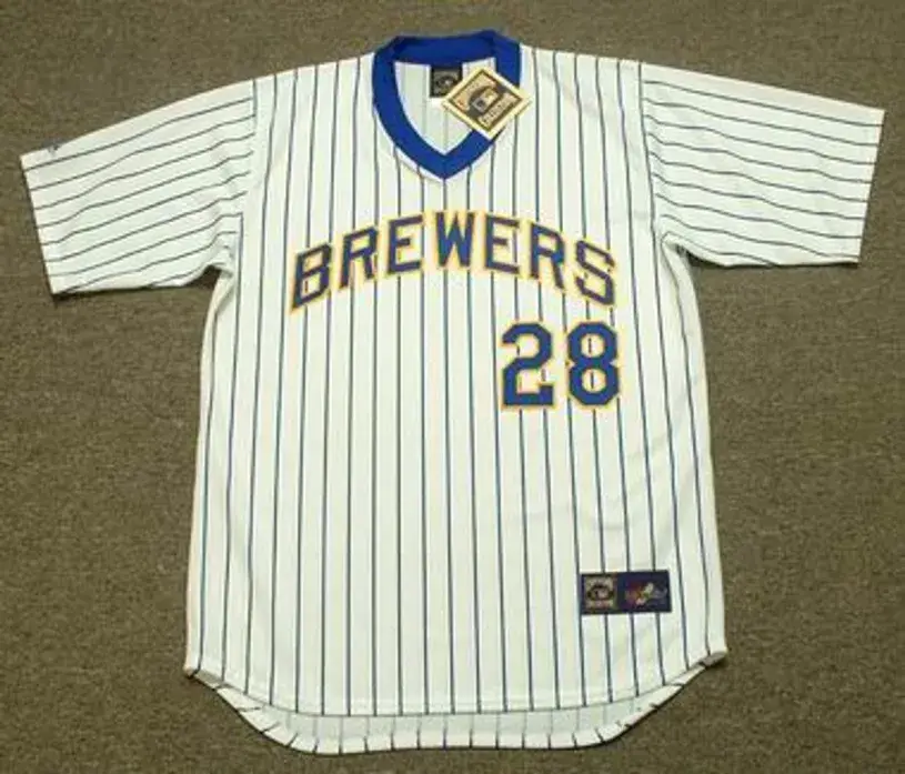 PRINCE FIELDER Milwaukee Brewers 1980’s Majestic Cooperstown Throwback Home Jersey