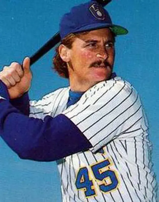 ROB DEER Milwaukee Brewers 1987 Majestic Cooperstown Throwback Home Jersey 