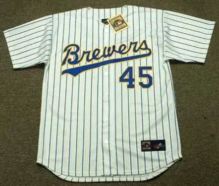 ROB DEER Milwaukee Brewers 1990 Majestic Cooperstown Home Jersey