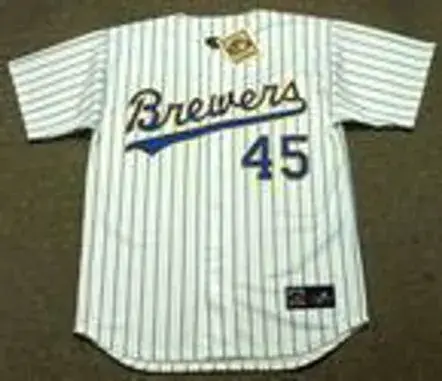 ROB DEER Milwaukee Brewers 1990 Majestic Cooperstown Home Jersey 