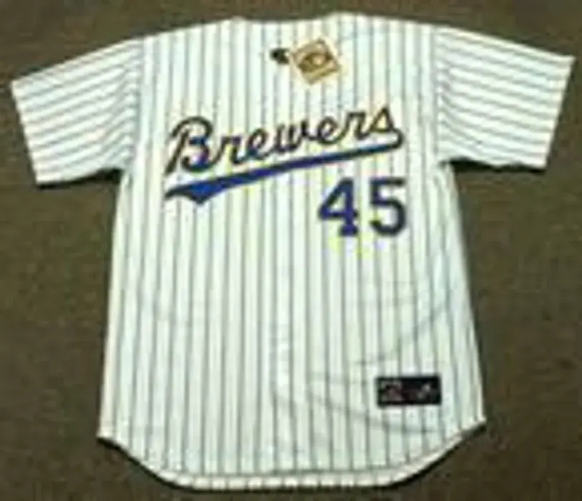 ROB DEER Milwaukee Brewers 1990 Majestic Cooperstown Home Jersey 