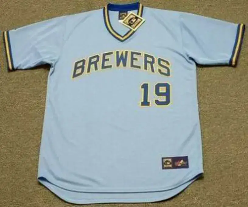 ROBIN YOUNT Milwaukee Brewers 1974 Majestic Cooperstown Throwback Away Jersey