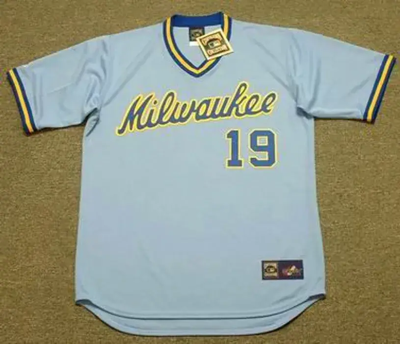 ROBIN YOUNT Milwaukee Brewers 1984 Majestic Cooperstown Throwback Away Jersey