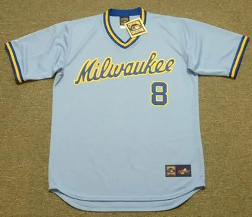 RYAN BRAUN Milwaukee Brewers 1980’s Away Majestic Throwback Baseball Jersey