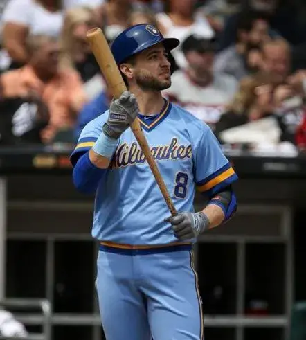 RYAN BRAUN Milwaukee Brewers 1980’s Away Majestic Throwback Baseball Jersey 