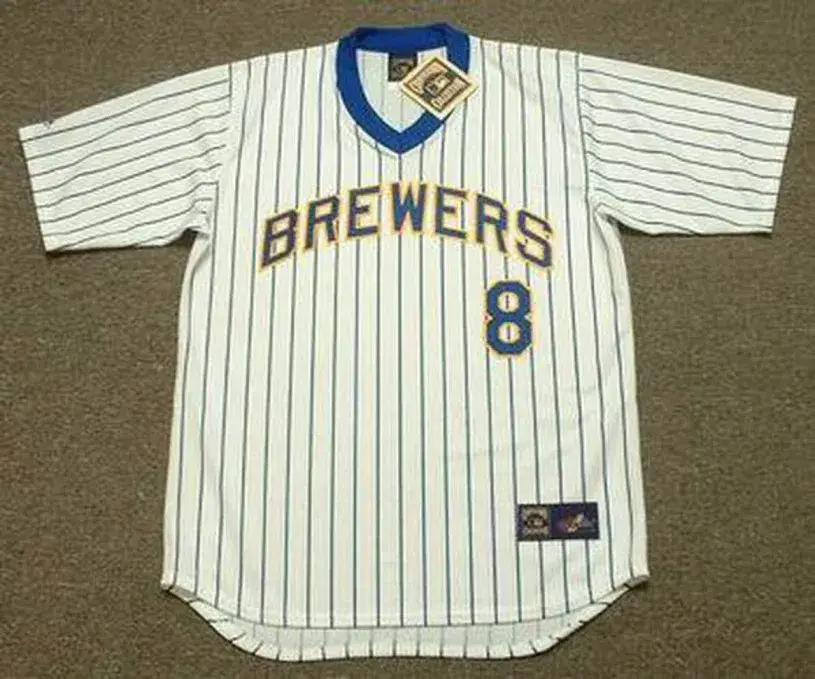 RYAN BRAUN Milwaukee Brewers 1980’s Majestic Cooperstown Throwback Home Jersey