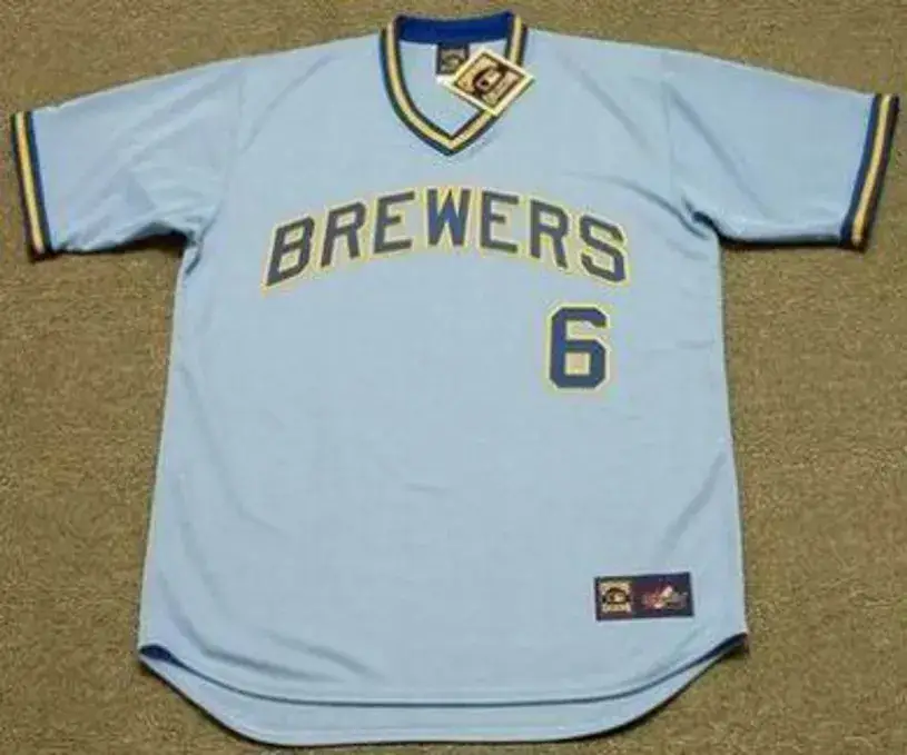 SAL BANDO Milwaukee Brewers 1978 Majestic Cooperstown Throwback Away Jersey