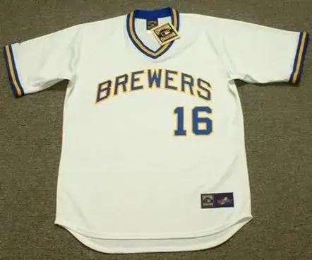 SIXTO LEZCANO Milwaukee Brewers 1975 Majestic Cooperstown Throwback Home Jersey