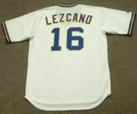 SIXTO LEZCANO Milwaukee Brewers 1975 Majestic Cooperstown Throwback Home Jersey 