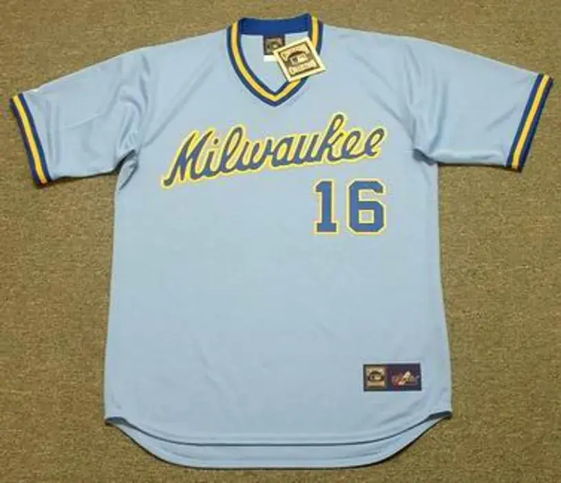 SIXTO LEZCANO Milwaukee Brewers 1979 Majestic Cooperstown Throwback Away Jersey