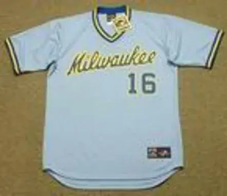 SIXTO LEZCANO Milwaukee Brewers 1979 Majestic Cooperstown Throwback Away Jersey 