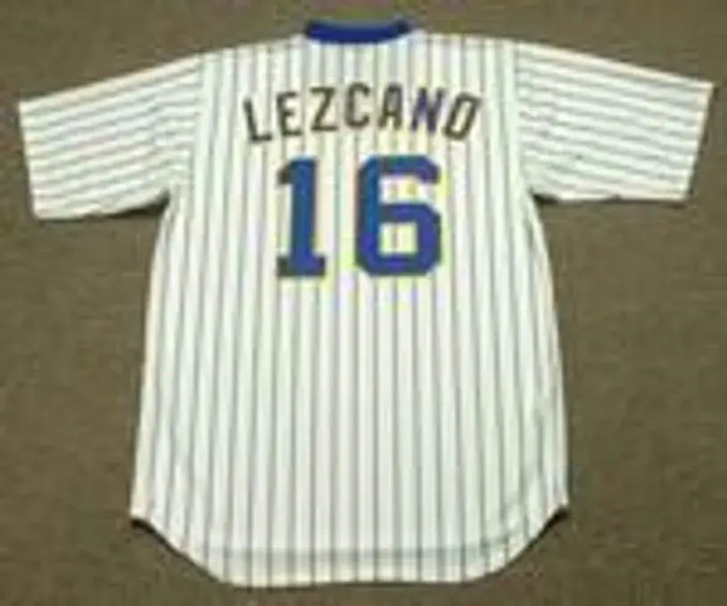 SIXTO LEZCANO Milwaukee Brewers 1979 Majestic Cooperstown Throwback Home Jersey 