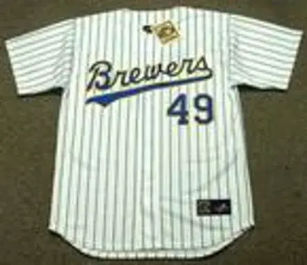 TEDDY HIGUERA Milwaukee Brewers 1990 Majestic Cooperstown Home Jersey 