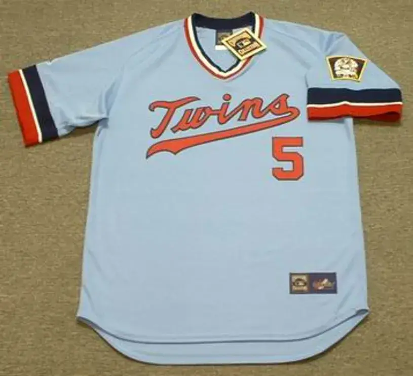 ROY SMALLEY Minnesota Twins 1979 Majestic Cooperstown Throwback Baseball Jersey