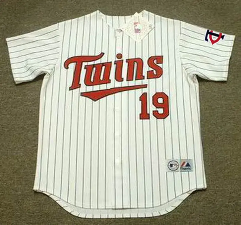 SCOTT ERICKSON Minnesota Twins 1991 Majestic Throwback Home Baseball Jersey