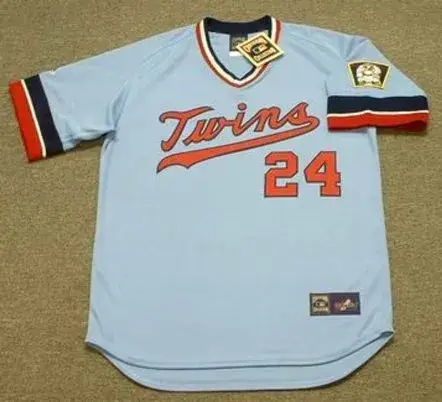 TOM BRUNANSKY Minnesota Twins 1984 Majestic Cooperstown Throwback Baseball Jersey