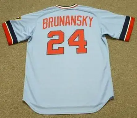 TOM BRUNANSKY Minnesota Twins 1984 Majestic Cooperstown Throwback Baseball Jersey 