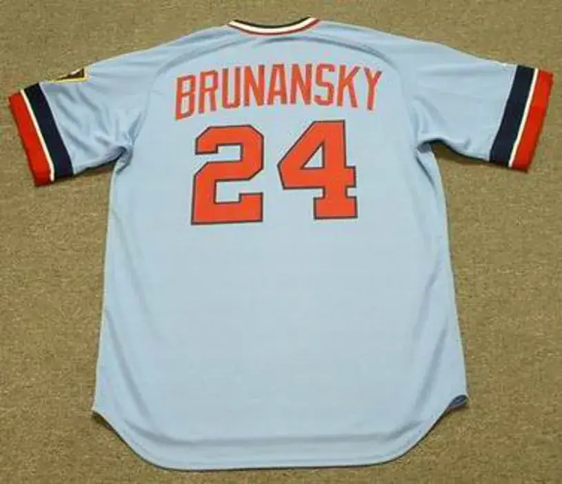 TOM BRUNANSKY Minnesota Twins 1984 Majestic Cooperstown Throwback Baseball Jersey 