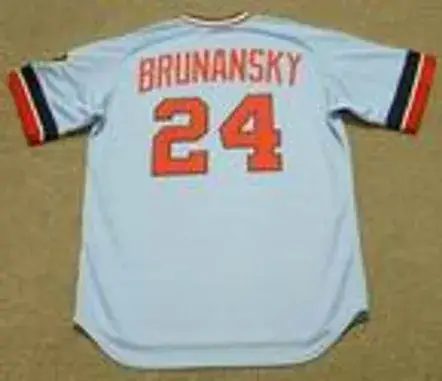 TOM BRUNANSKY Minnesota Twins 1984 Majestic Cooperstown Throwback Baseball Jersey 