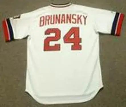 TOM BRUNANSKY Minnesota Twins 1984 Majestic Cooperstown Throwback Home Jersey 