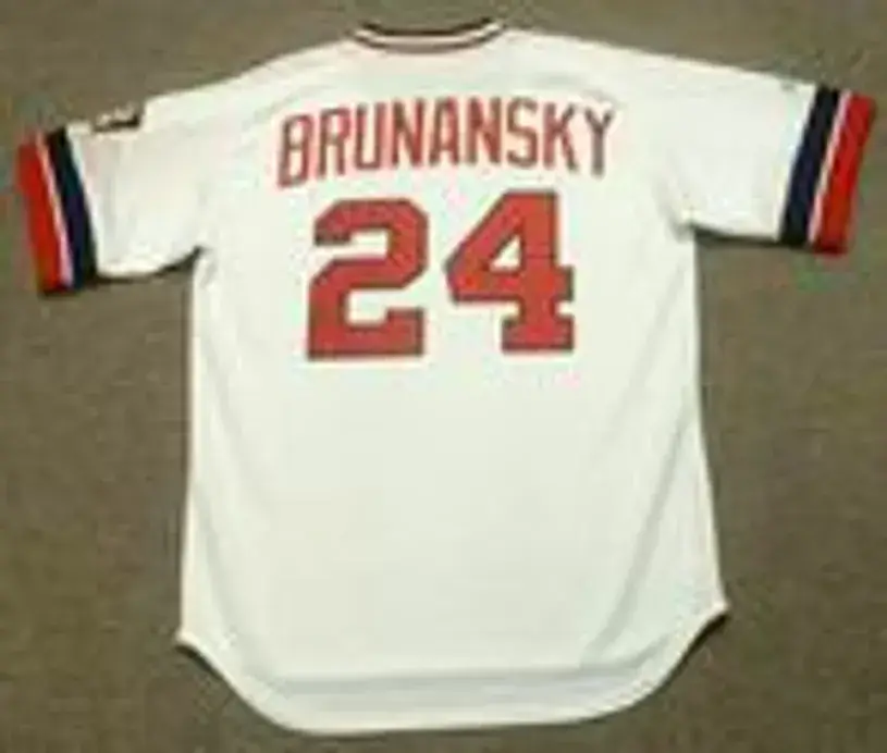 TOM BRUNANSKY Minnesota Twins 1984 Majestic Cooperstown Throwback Home Jersey 