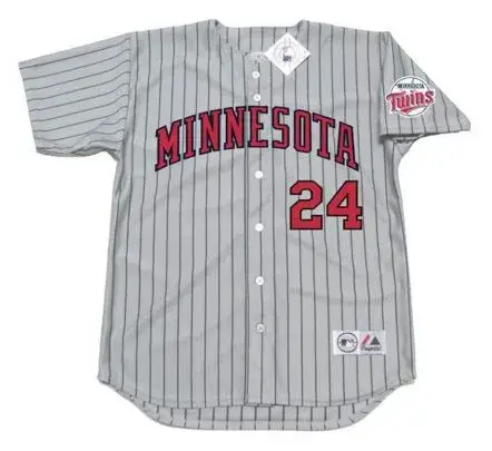 TOM BRUNANSKY Minnesota Twins 1991 Majestic Throwback Away Baseball Jersey