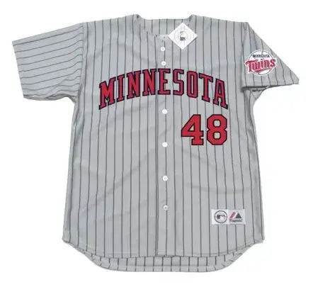 TORII HUNTER Minnesota Twins 2001 Majestic Throwback Away Baseball Jersey