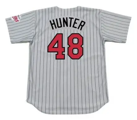 TORII HUNTER Minnesota Twins 2001 Majestic Throwback Away Baseball Jersey 