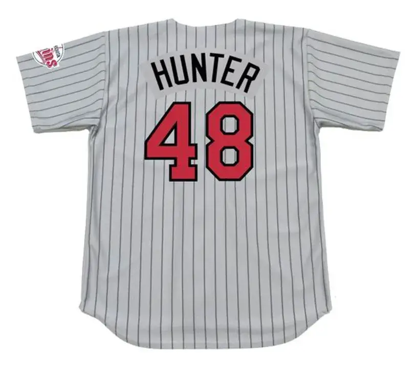 TORII HUNTER Minnesota Twins 2001 Majestic Throwback Away Baseball Jersey 