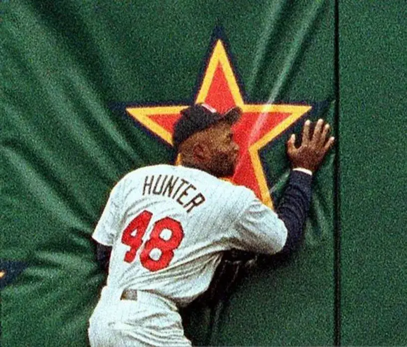 TORII HUNTER Minnesota Twins 2001 Majestic Throwback Away Baseball Jersey 