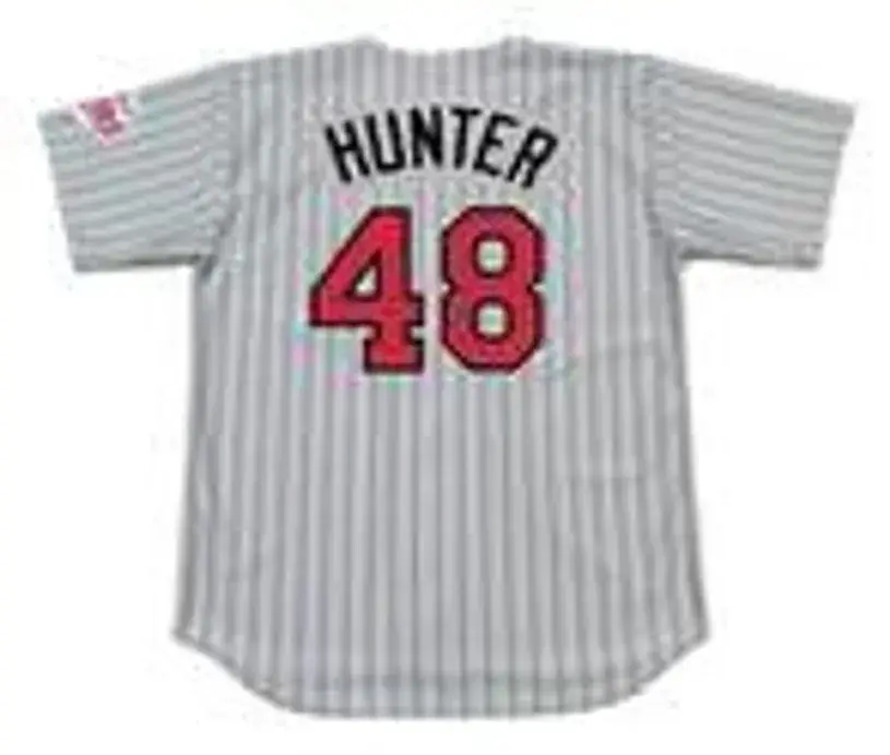 TORII HUNTER Minnesota Twins 2001 Majestic Throwback Away Baseball Jersey 