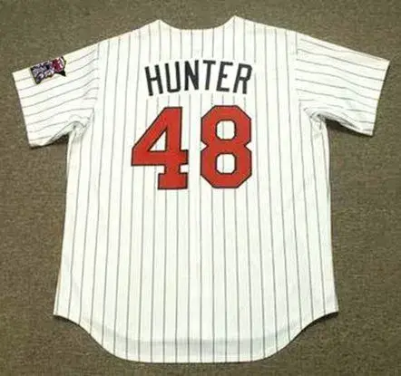 TORII HUNTER Minnesota Twins 2002 Majestic Throwback Home Baseball Jersey 