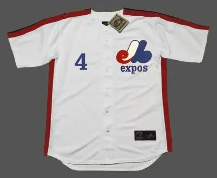 DELINO DeSHIELDS Montreal Expos 1991 Majestic Cooperstown Home Baseball Jersey