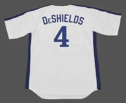 DELINO DeSHIELDS Montreal Expos 1991 Majestic Cooperstown Home Baseball Jersey 