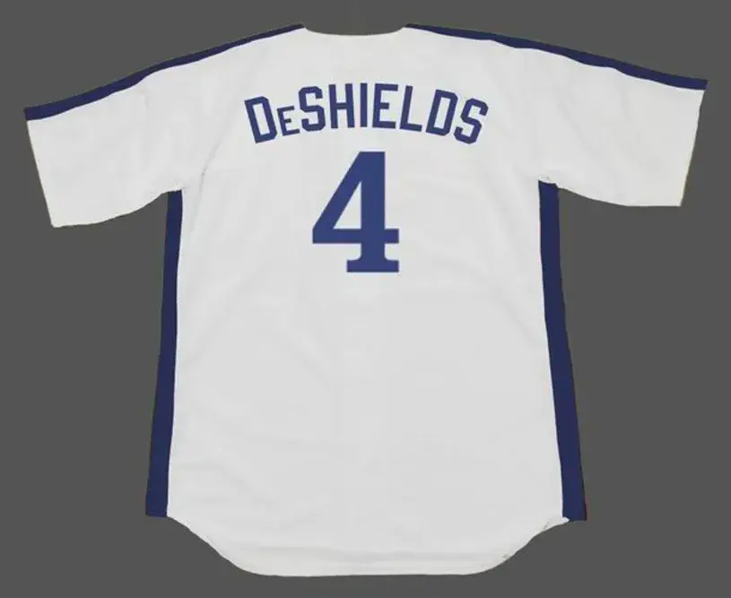 DELINO DeSHIELDS Montreal Expos 1991 Majestic Cooperstown Home Baseball Jersey 