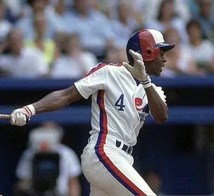 DELINO DeSHIELDS Montreal Expos 1991 Majestic Cooperstown Home Baseball Jersey 