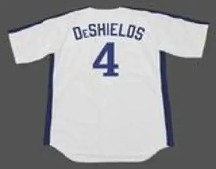 DELINO DeSHIELDS Montreal Expos 1991 Majestic Cooperstown Home Baseball Jersey 