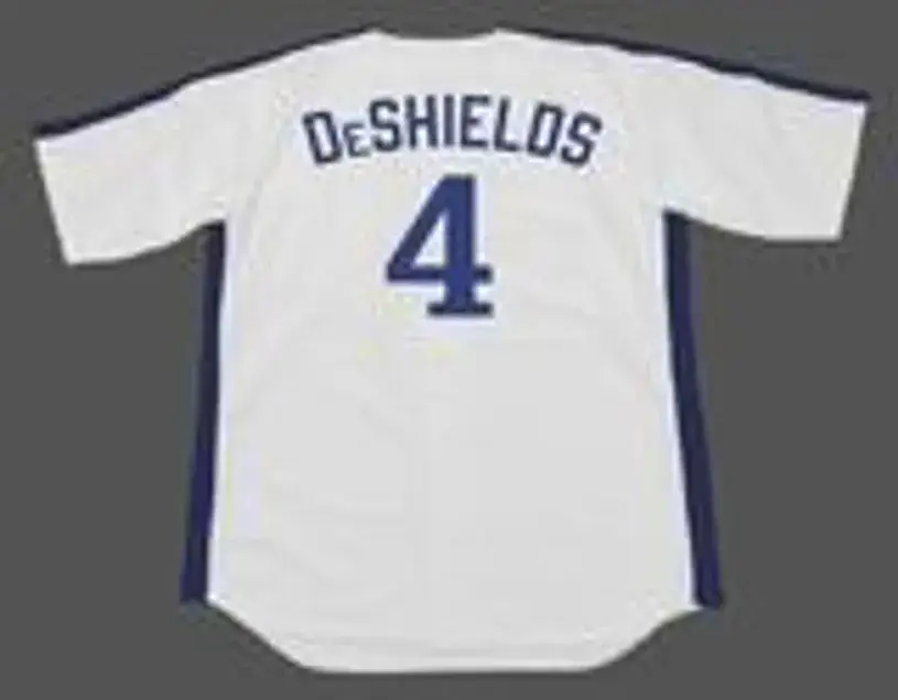 DELINO DeSHIELDS Montreal Expos 1991 Majestic Cooperstown Home Baseball Jersey 