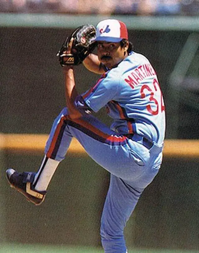 DENNIS MARTINEZ Montreal Expos 1988 Majestic Cooperstown Away Baseball Jersey 