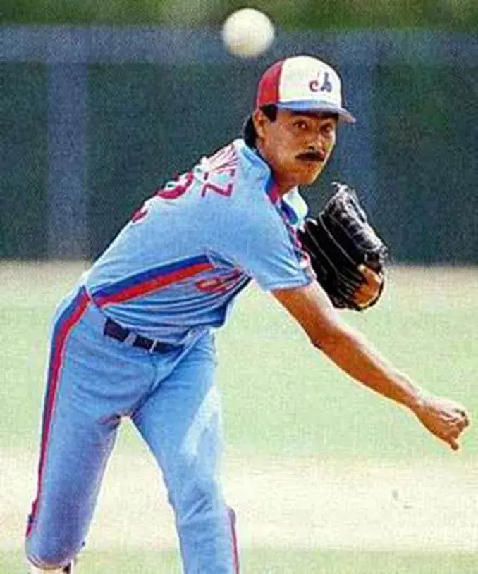 DENNIS MARTINEZ Montreal Expos 1988 Majestic Cooperstown Away Baseball Jersey 