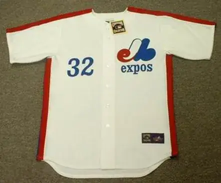 DENNIS MARTINEZ Montreal Expos 1989 Majestic Cooperstown Throwback Home Baseball Jersey