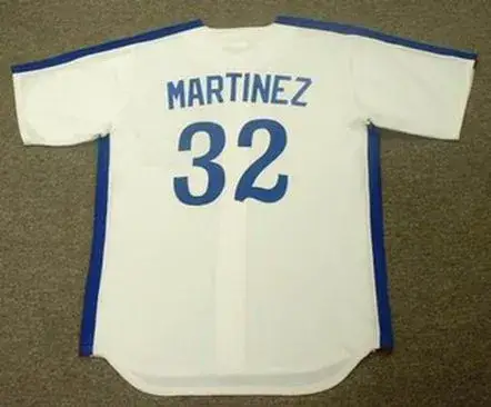 DENNIS MARTINEZ Montreal Expos 1989 Majestic Cooperstown Throwback Home Baseball Jersey 