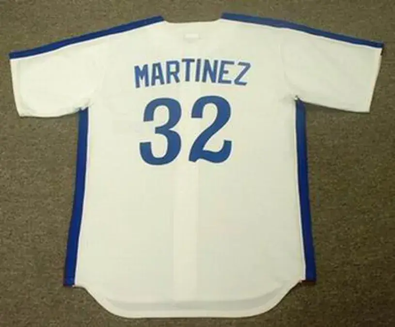 DENNIS MARTINEZ Montreal Expos 1989 Majestic Cooperstown Throwback Home Baseball Jersey 